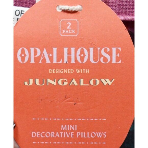 2 Opalhouse Jungle Mini Decorative Pillows Wild Text & Botanical Print 8" x 13" - Picture 9 of 9